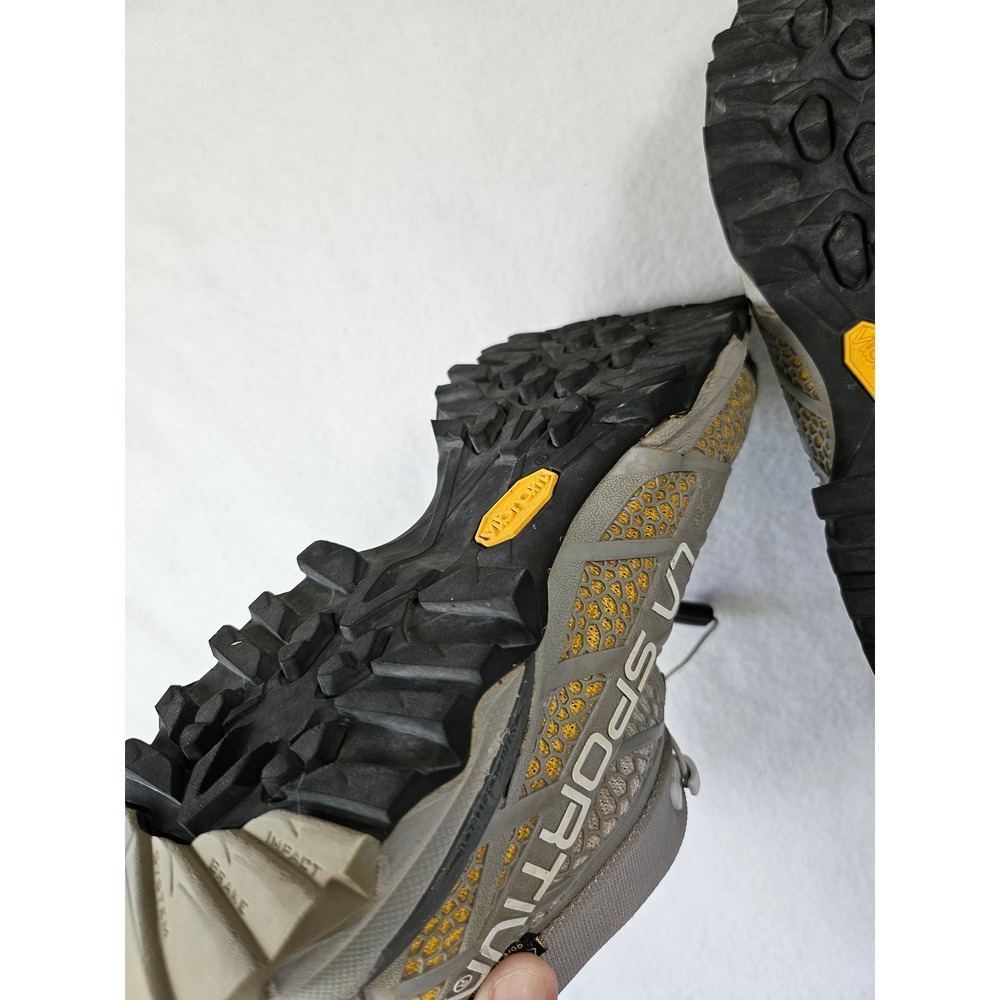 La Sportiva Synthesis Mid GTX Womens Hiking Trail Boots Gray Yellow Gore-Tex 7.5 - Picture 16 of 16